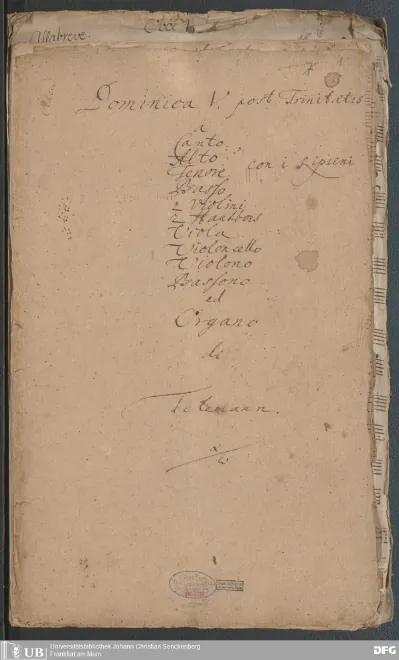 First page of Es ist umsonst, daß ihr früh aufsteht