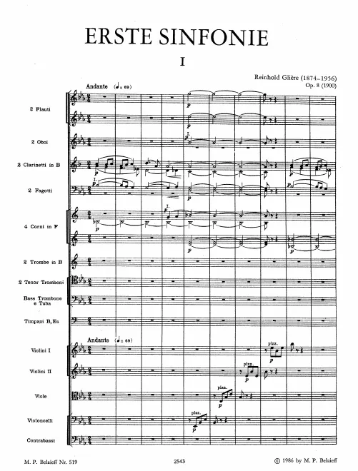 First page of Symphony No.1