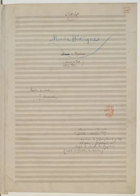 First page of Marche héroïque de Szabadi [Szabady]