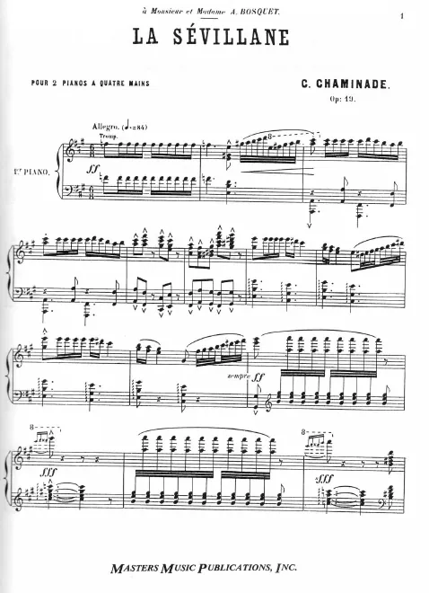 First page of La Sévillane