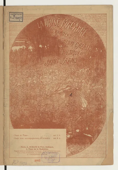 First page of Danse macabre (song)