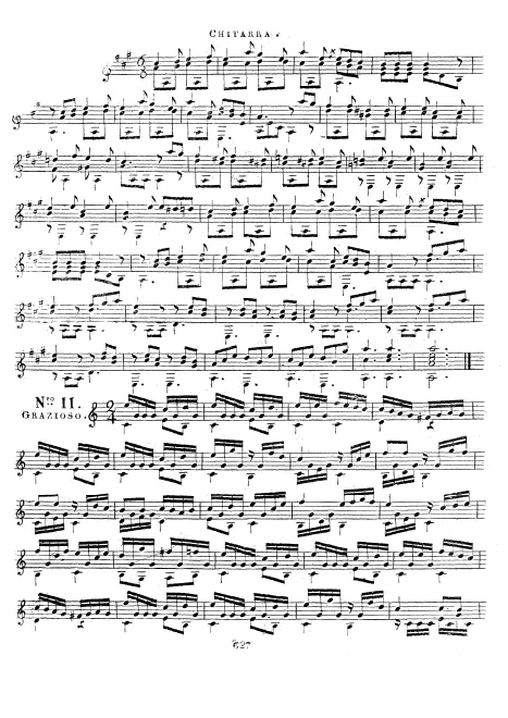 First page of Bagatelle per la Chitarra