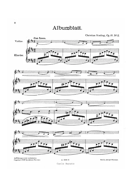 First page of 4 Stücke