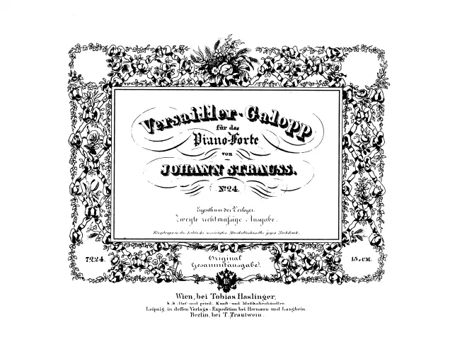 First page of Versailler Galopp, Op.107