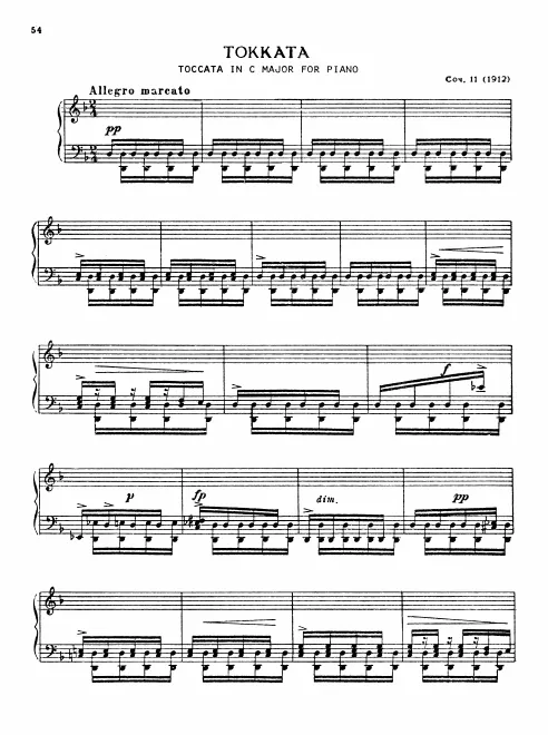 First page of Toccata