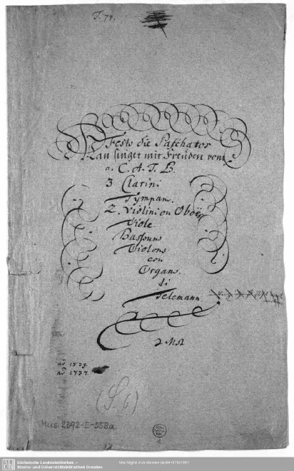 First page of Man singet mit Freuden vom Sieg
