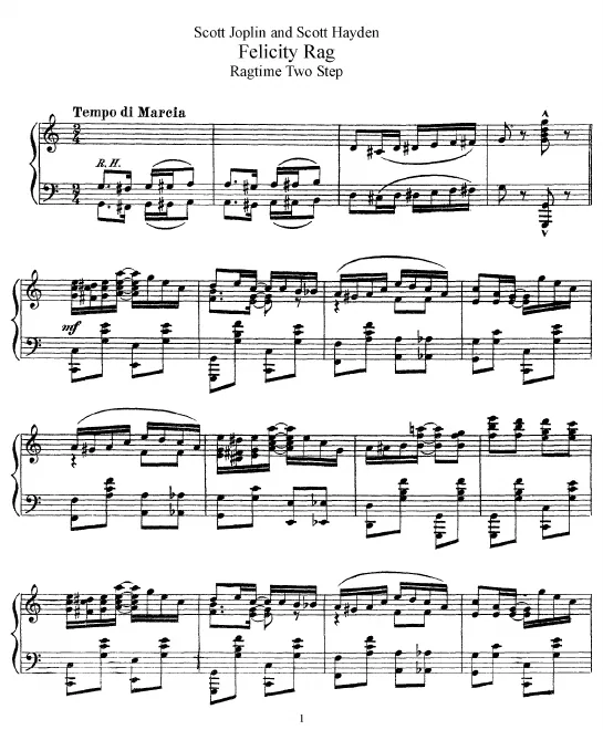 First page of Felicity Rag