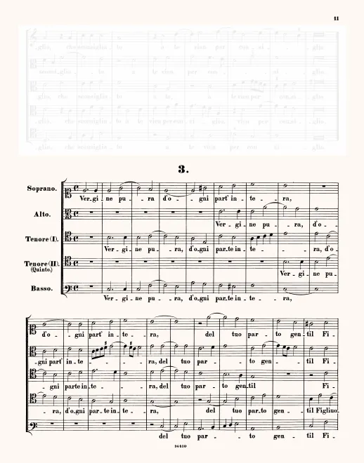 First page of Vergine pura