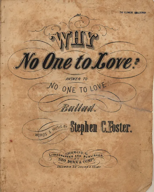 First page of Why No One to Love?