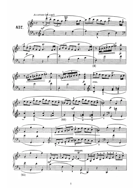 First page of Keyboard Sonata in F major