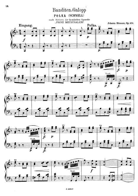 First page of Banditen-Galopp
