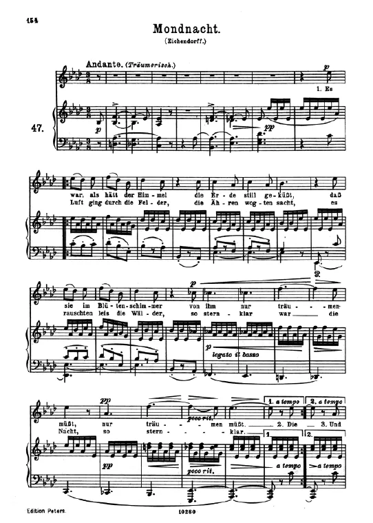 First page of Mondnacht