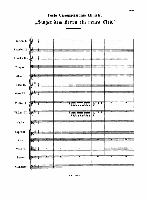 First page of Singet dem Herrn ein neues Lied