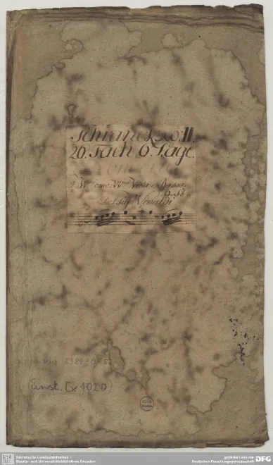 First page of Concerto for 2 Violins in C major