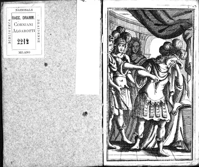 First page of Catone in Utica