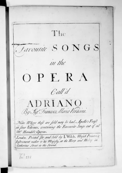 First page of Adriano in Siria