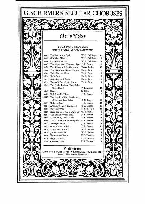 First page of 4 Songs