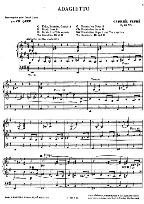 First page of Huit Pièces brèves