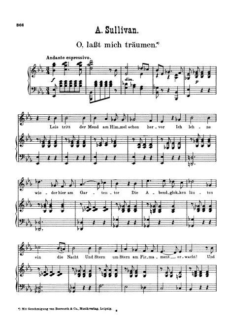 First page of Let Me Dream Again