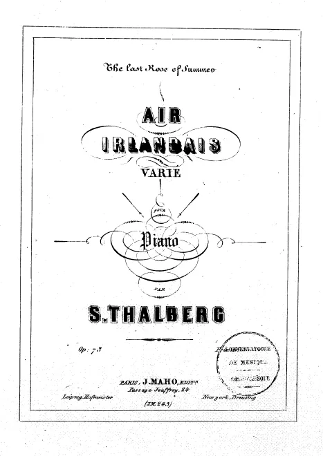 First page of The last Rose of Summer, Op.73
