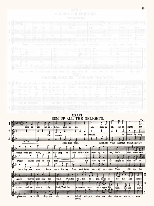 First page of Sum Up All the Delights