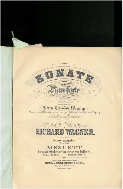 First page of Piano Sonata in B-flat major
