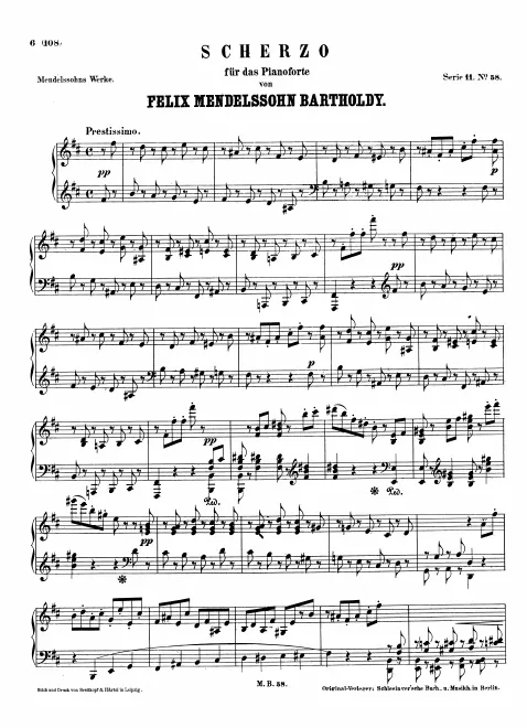 First page of Scherzo