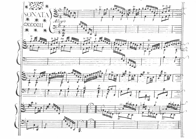 First page of Keyboard Sonata in C major