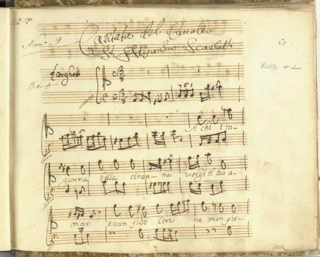 First page of A chi t'inganna bella tiranna