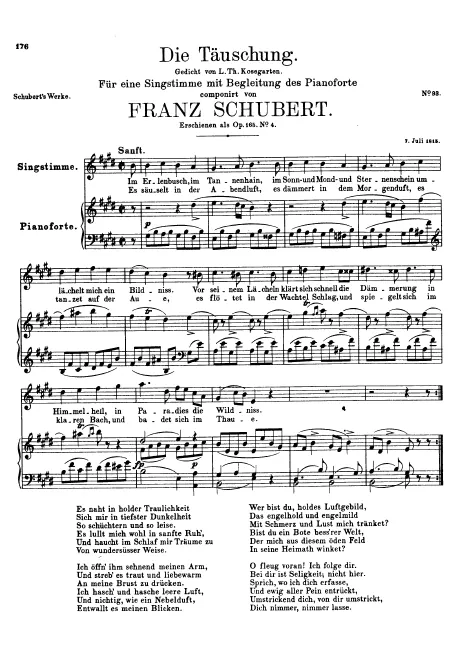 First page of Die Täuschung