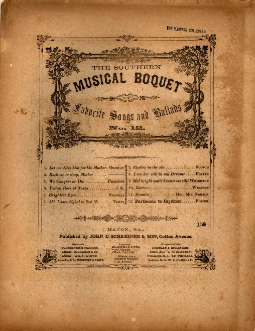 First page of Parthenia to Ingomar