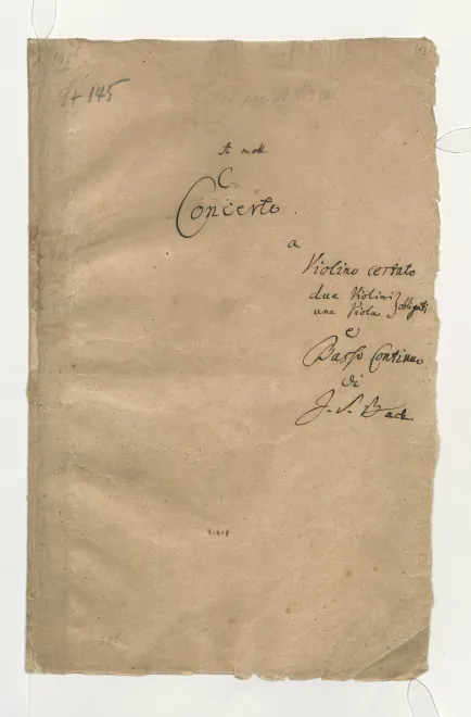 First page of Violin Concerto