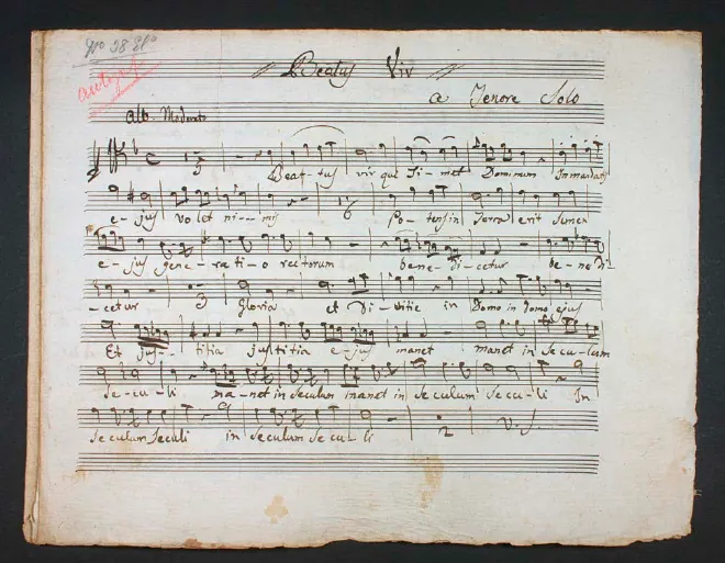 First page of Beatus vir