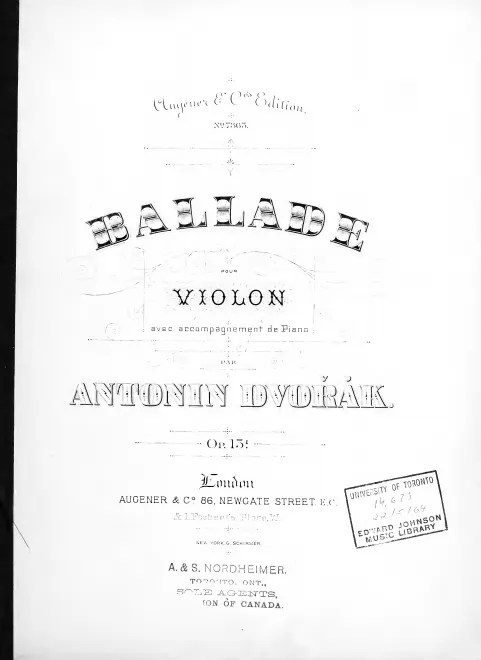 First page of Ballad