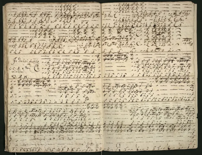 First page of In dulci jubilo