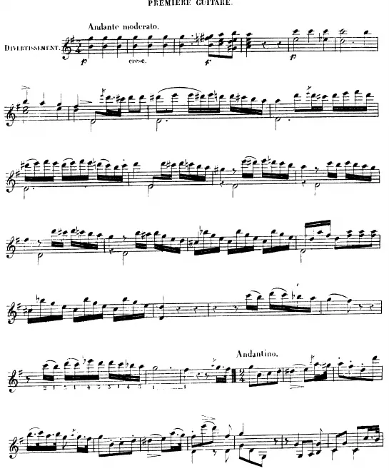 First page of Divertissement