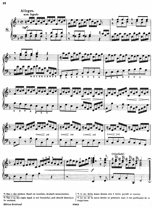 4. Præambulum in , BWV 927