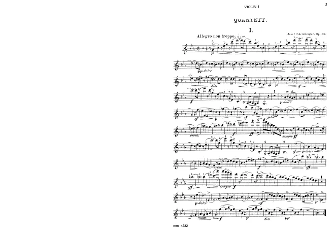 First page of String Quartet No.1