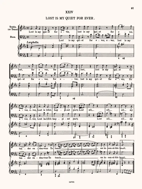 First page of Lost Is My Quiet Forever