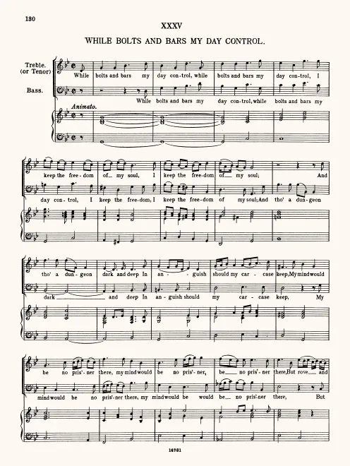 First page of While Bolts and Bars My Days Control