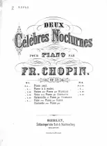 First page of Deux Nocturnes
