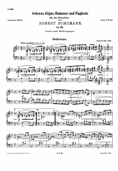 First page of 4 Klavierstücke