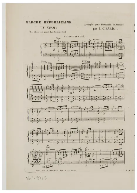 First page of Marche républicaine