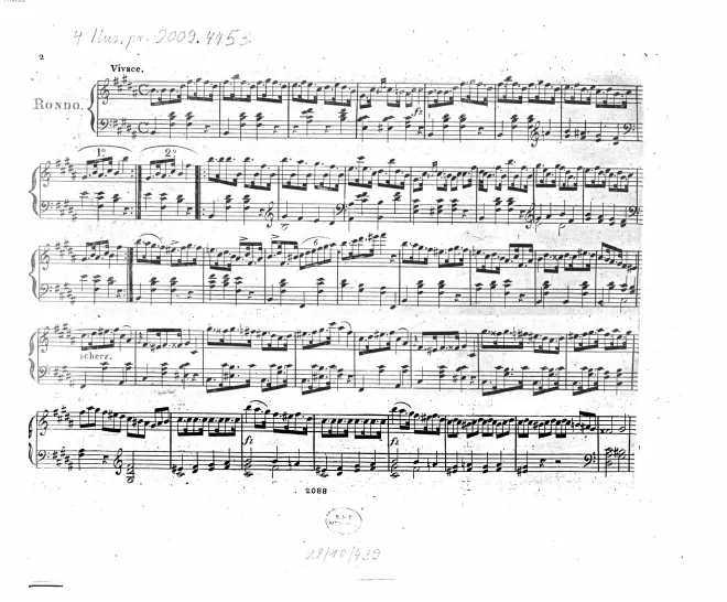 First page of Rondo écossais in B major