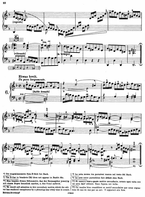 2. Prelude in , BWV 940