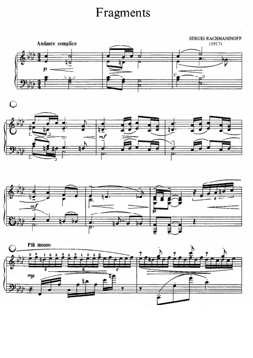 First page of Fragments