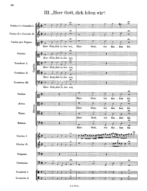 First page of Herr Gott, dich loben wir