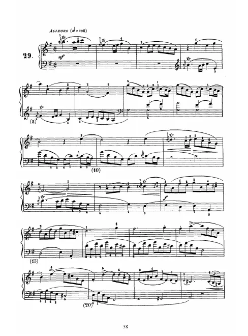 First page of Keyboard Sonata in G major