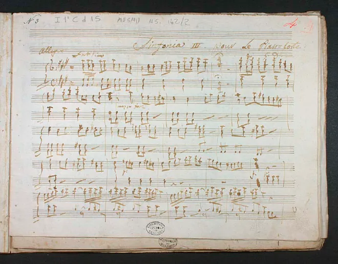 First page of Sinfonia