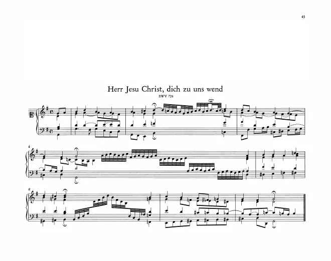 Herr Jesu Christ, dich zu uns wend, BWV 726